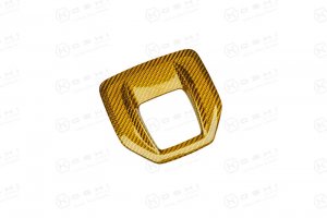 Alfa Romeo Stelvio Shift Gate Trim Panel - Carbon Fiber - Pre '20 - Yellow Candy Alfa Romeo Stelvio Shift Gate Trim Panel - Carbon Fiber - Pre '20 - Yellow Candy